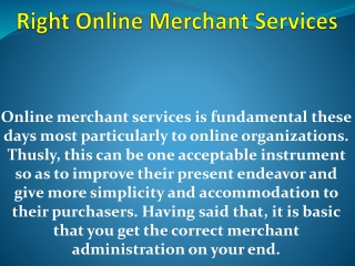 Right Online Merchant Services