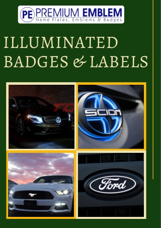 Illuminated Badges & Labels | UV Resistance & Waterproof