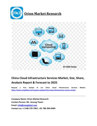 China Cloud Infrastructure Services Market Size, Share and Forecast 2019-2025
