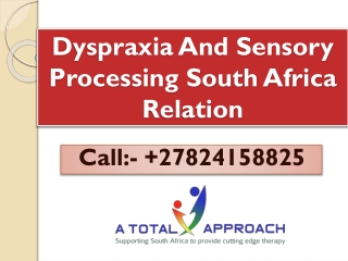 Dyspraxia And Sensory Processing South Africa Relattion