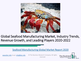 Seafood Manufacturing Market Key Vendors, Trends, Analysis, Segmentation, Forecast Report to 2022