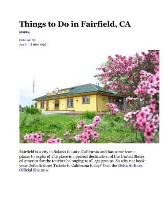 Things to Do in Fairfield, CA