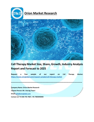 Cell Therapy Market