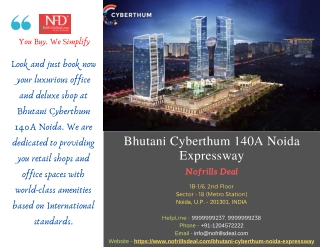 Compare And Book Now Your Office In Bhutani Cyberthum 140A Noida