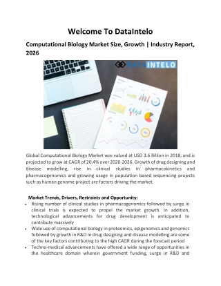 Computational Biology Market Size, Growth | Industry Report, 2026