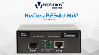 How Does a PoE Switch Work? – Versitron