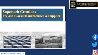 Fly Ash Brick Manufacturer in Indore, Madhya Pradesh