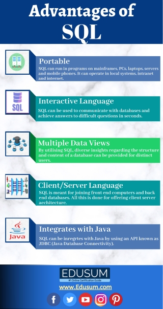 Best 5 Advantages of SQL