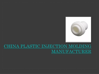 China plastic injection molding manufacturer