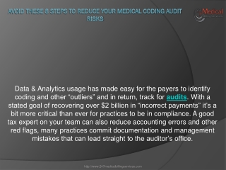 Avoid these 8 Steps to Reduce your Medical Coding Audit Risks