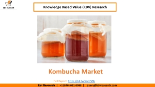 Kombucha Market size is expected to reach $4.5 billion by 2025 - KBV Research