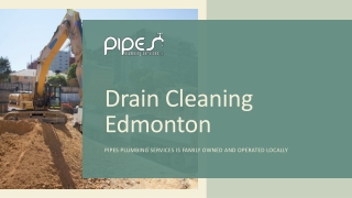 Drain Cleaning Edmonton by Experienced Professionals