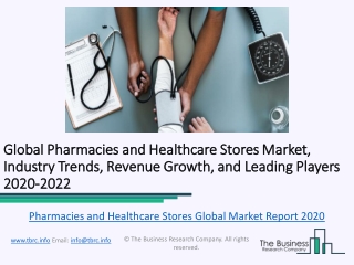 Global Pharmacies and Healthcare Stores Market Characteristics, Forecast Size, Trends Till 2022