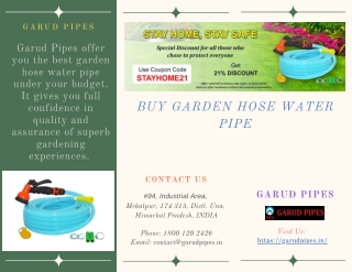 Buy Garden Hose Water Pipe