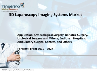 3D Laparoscopy Imaging Systems Market is projected to reach ~ US$ 4 Bn by 2027