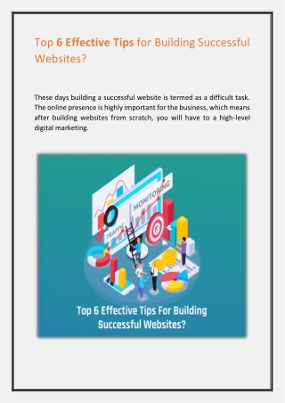 Top 6 effective tips For Building Successful Websites