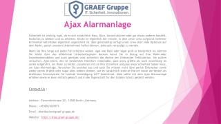 Ajax Alarmanlage