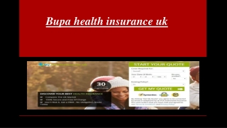 The primary benefits of Bupa health insurance uk