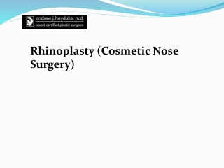 Palm Springs Rhinoplasty | Palm Desert Nose Surgery