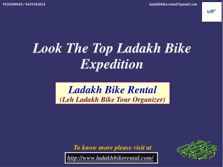 Look The Top Ladakh Bike Expedition