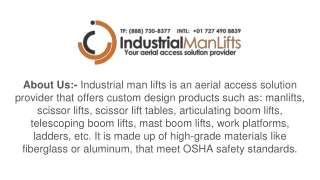Use The Aircraft Engine Access Maintenance Platform Provided By The Best Company