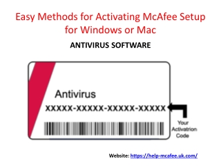 Easy Methods for Activating McAfee Setup for Windows or Mac