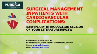 Surgical Management in Patients with Cardiovascular Complications - Pubrica