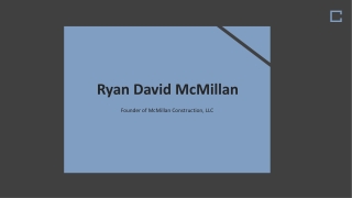 Ryan McMillan - Carpenter From Bend, Oregon