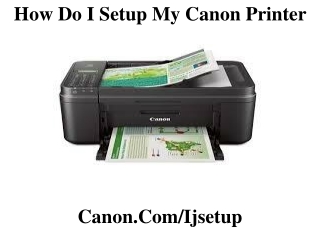 How do I setup my Canon printer