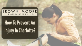 How To Prevent An Injury In Charlotte?