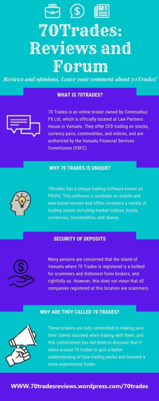 70trades has a unique trading platform