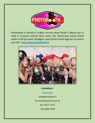 Totem Photo Booth per eventi da Photobooth