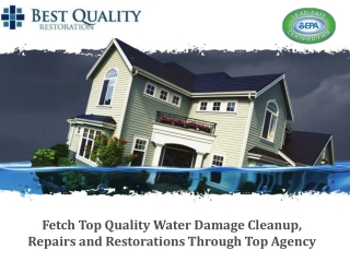 Water Restoration in Irvine