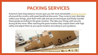 Packing Service