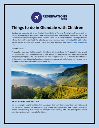 Things to do in Glendale with Children