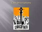 Cast Descriptions