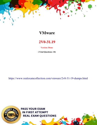 2020 Updated VMware 2V0-31.19 Exam Dumps