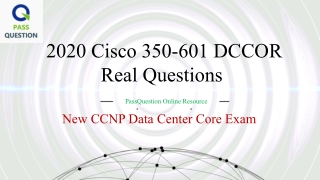 PassQuestion CCNP Data Center Core 350-601 DCCOR Exam Questions