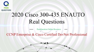 PassQuestion Cisco 300-435 ENAUTO Exam Questions