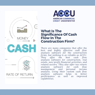 ACCU: The Significance Of Cash Flow In The Construction Firm