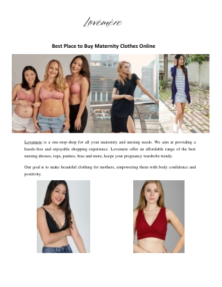 Best Website for Maternity Clothes – Lovemere - Online Maternity Store