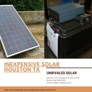 Inexpensive Solar Houston TX | Solar Panel Supplier Houston TX