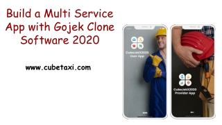 Build a Multi Service App with Gojek Clone Software 2020