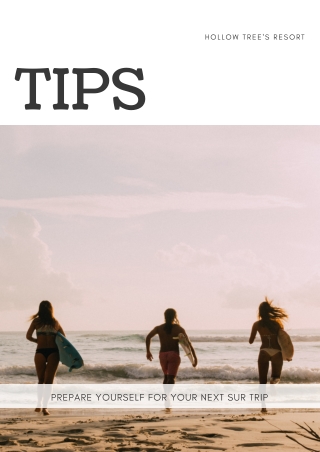 Tips to prepare for a surf trip