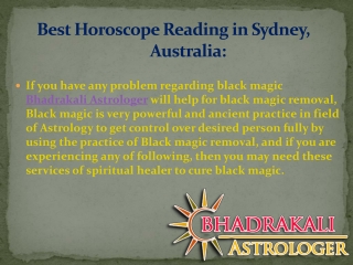 Horoscope Reading Expert in Sydney, Australia – Bhadrakali Astrologer: