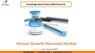 Human Growth Hormone  Market size is expected to reach $7.1 billion by 2025 - KBV Research