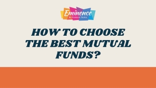 How to choose the best mutual funds?