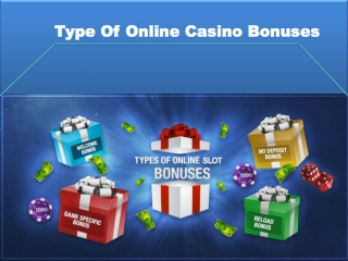 How Many Types Of Bonus In Online Casino?