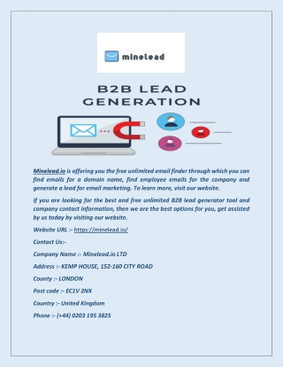 Free Unlimited Lead Generation_Minelead.io LTD