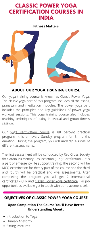 Classic Power Yoga Certification Courses In India